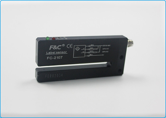 5mm اسلات M8 اتصال 24VDC NPN سنسور چسب برچسب پتانسیومتر با CE