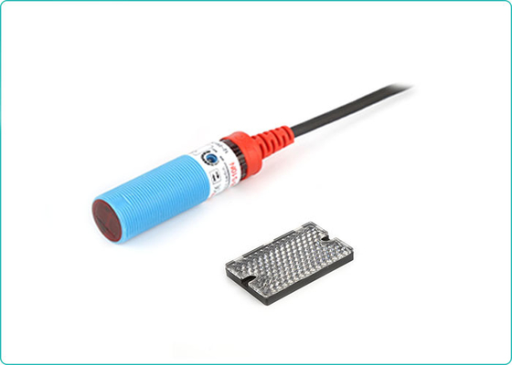 PNP NO NC 2M Sensing 4-wire سنسورهای فوتوالکتریک Cylindrcial 24VDC کلید های نوری